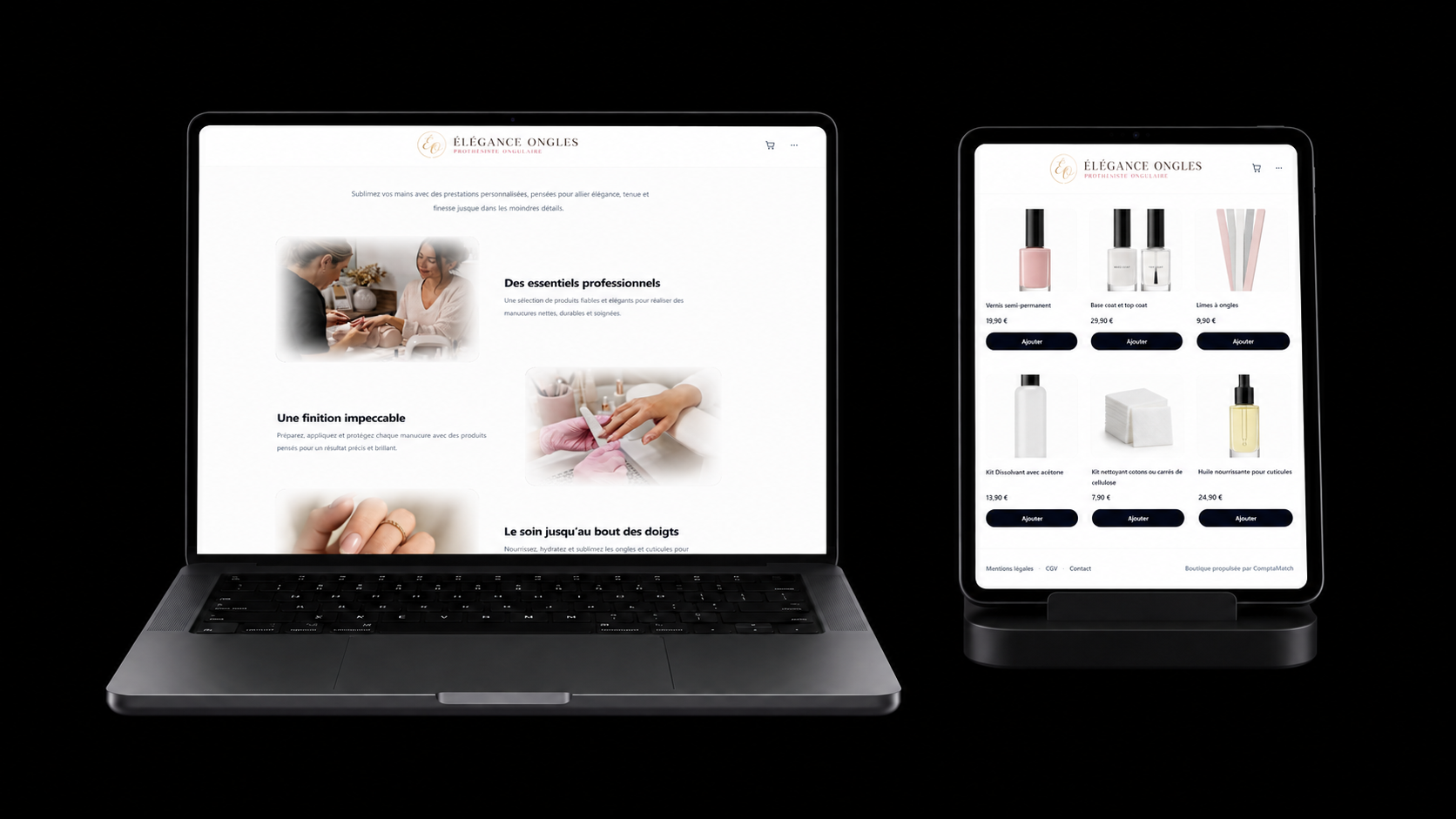 E-boutique ComptaPRO gratuite : vente de produits physiques, numériques et prestations sur rendez-vous